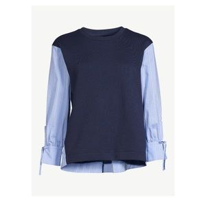 Mixed Terry Blousant Shirt